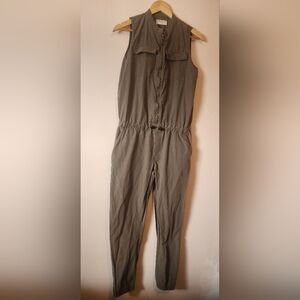 Vintage Triple Five Soul Y2K Military Utility Cargo Jumpsuit Olive Green Size M